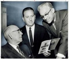 LeGrand RIchards, left, Thomas S. Monson, center, and David Lawrence McKay, right in 1968