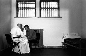 Pope John Paul forgiving his assassin