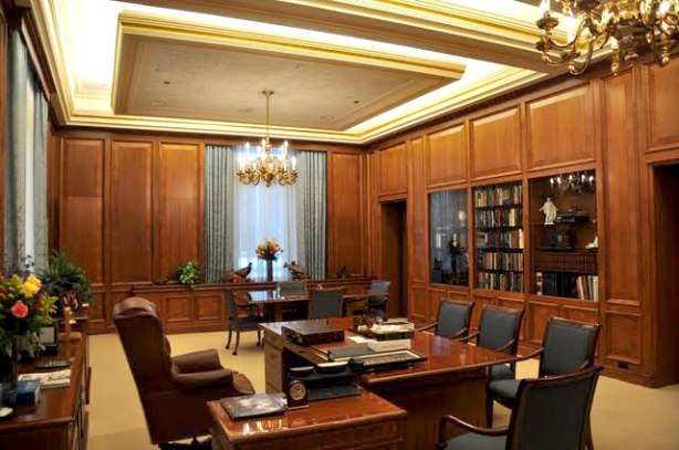 LDS Church President Thomas S. Monson's office in the Church Office Building.