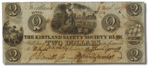 A Two Dollar Bill from Joseph Smith's Kirtland Safety Society Anti-Bank