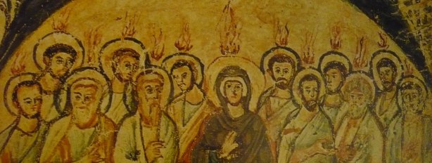 Catacomb painting of Pentecost. 