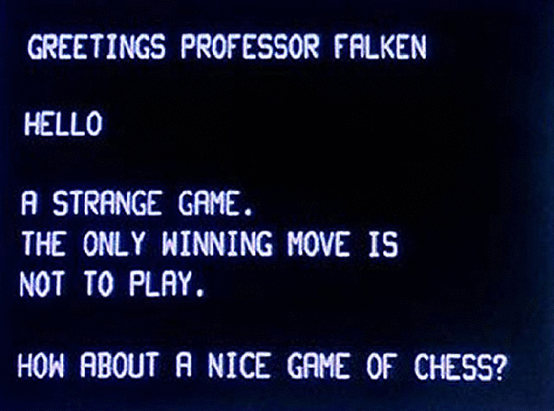 From the movie WarGames (1983)